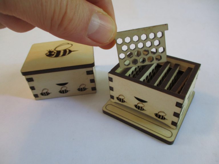 JEMTOY beehive SVG download for Glowforge lasercutter